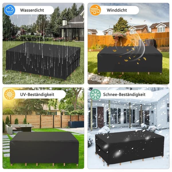 Lollanda Garden Furniture Cover – vedenpitävä ja UV-kestävä suojapäällinen pöydille, tuoleille ja terassikalusteille