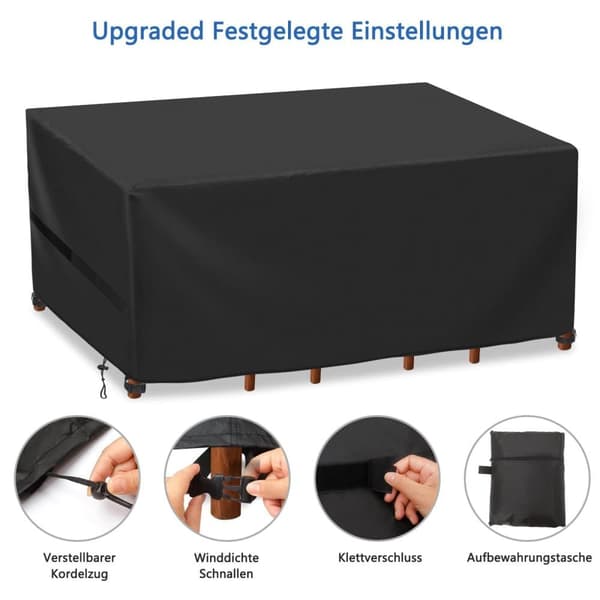 Lollanda Garden Furniture Cover – vedenpitävä ja UV-kestävä suojapäällinen pöydille, tuoleille ja terassikalusteille