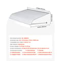 Miniatyrbillede 1 af 2: Markiser, Holdbart Aluminium, Effektiv Vandafledning,48tommer