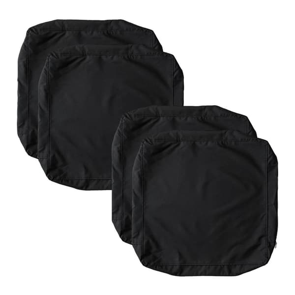 Tyynynpäällinen, vedenpitävä, helppo koota,Musta 4kpl