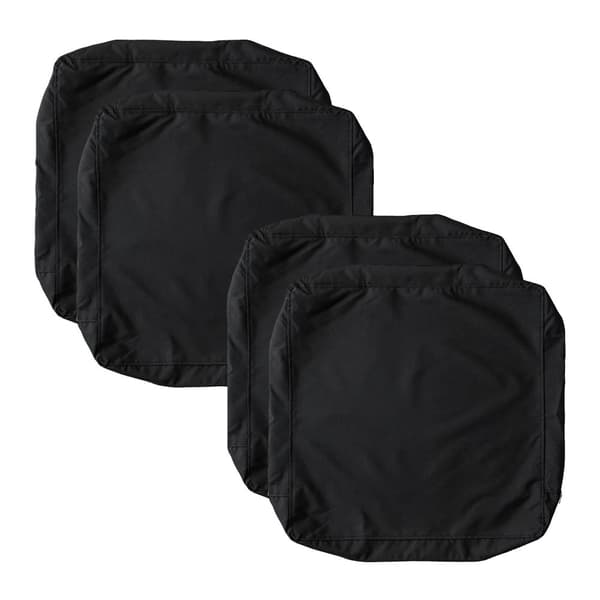 Tyynynpäällinen, vedenpitävä, helppo koota,Musta 4kpl