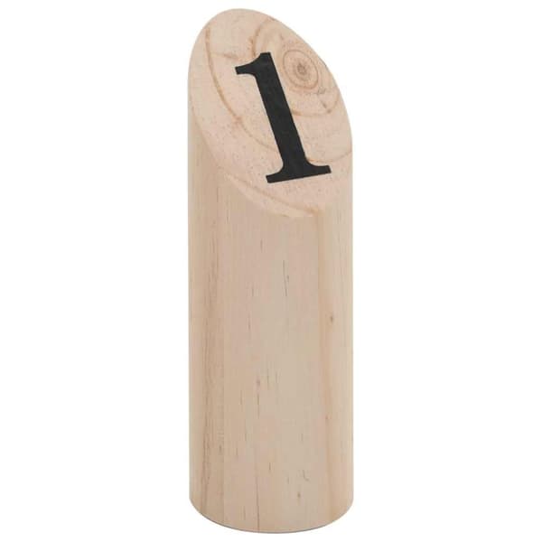 vidaXL Nummerkubb set trä