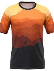 21Grams Herr Downhilltröja Kortärmad Bergscykling Vägcykling Orange Cykel Andningsfunktion Snabb tork Fuktabsorberande Polyester Elastan sporter Natur