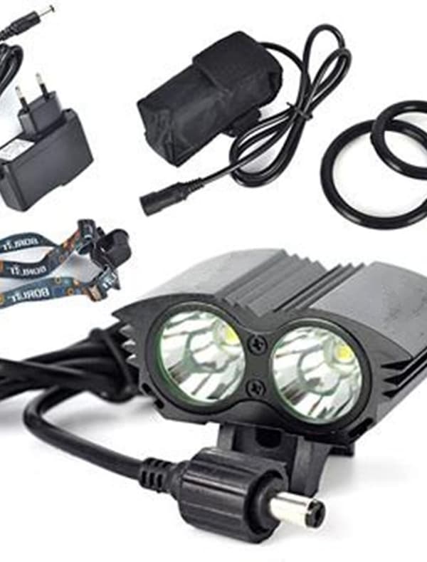 Pannlampor 6000 lm LED LED utsläpps 1 Belysning läge Professionell Lättvikt Slitsäker Camping / vandring / grottforskning Cykling Jakt EU USA Röd Blå