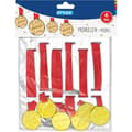 Miniatyrbillede 3 af 3: Stylex Metal Medaljer Vinder 6 Stykker Guld/Rød