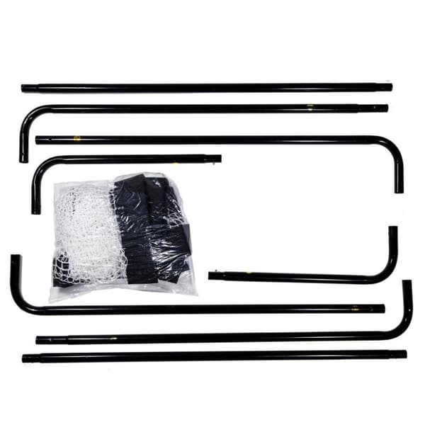 SportX Metal Fotbollsmål 182x60x122 cm Svart