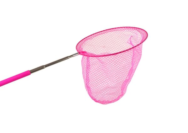 Sommerfugle insektnet, foldbart, teleskopisk, 85 cm, pink