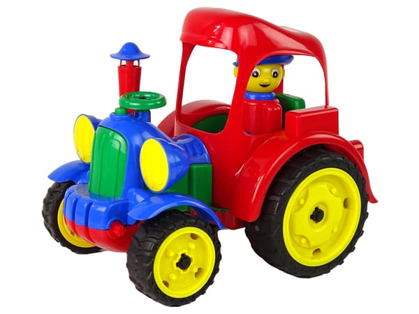Stor traktor Traktorkøretøj Farm Figur Gummihjul