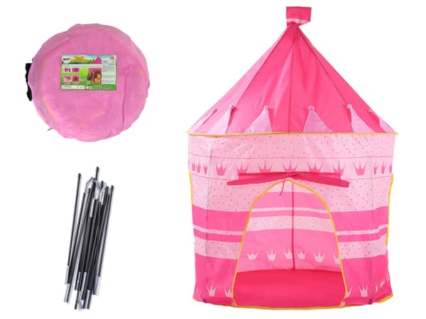 Telthus Princess Palace For Børn Garden Crown Pink