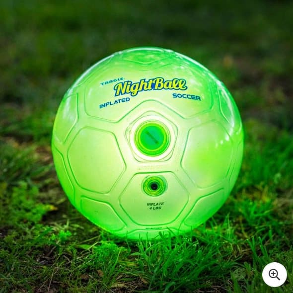 Tangle NightBall Light Up Football Green Size 5