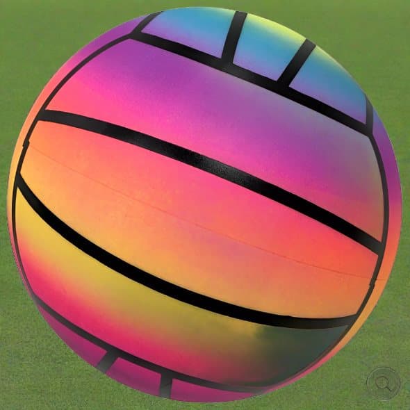 23cm Rainbow FootBall Assorted Styles 1 Supplied