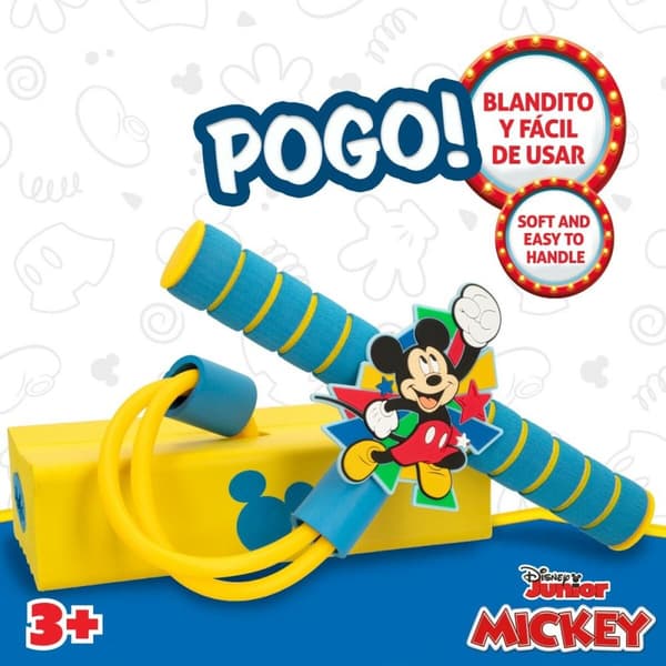 Pogo stick  Mickey Mouse 3D Yellow Children's (4 Units)