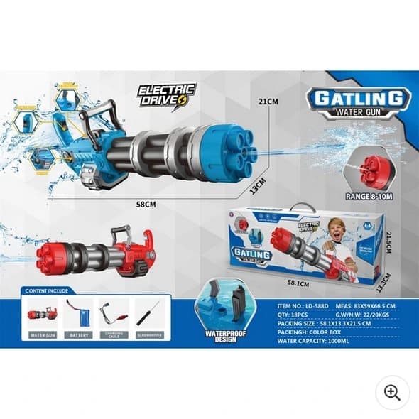 Electric Gatlin Water Blaster