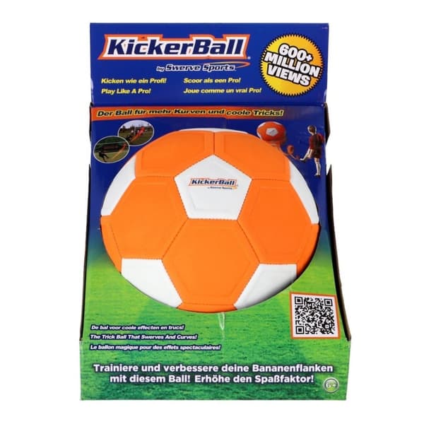 Kickerball størrelse 4 Orange/Hvid