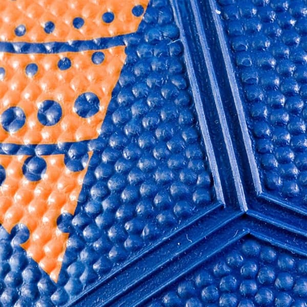 SportX Gummi Fodbold 22 cm Blå/Orange