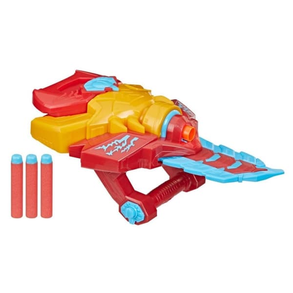 Nerf Marvel Mech Strike Monster Hunters Iron Man + 3 pilar