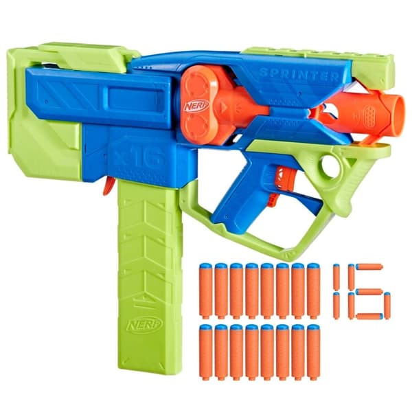 Nerf N-serien Sprinter Blaster + 16 pilar