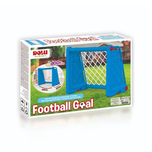 Dolu Fodboldmål 100x75x55 cm Blå