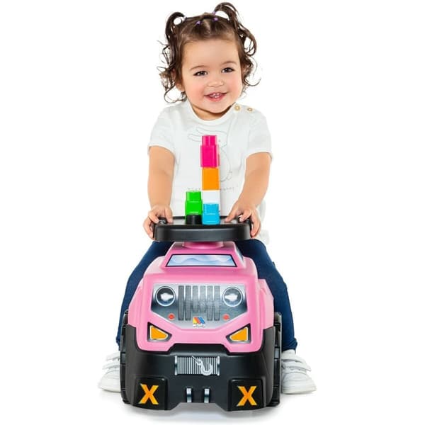 Tricycle Moltó 3x1 Wheels & Blocks 10 Pieces 89 cm Pink