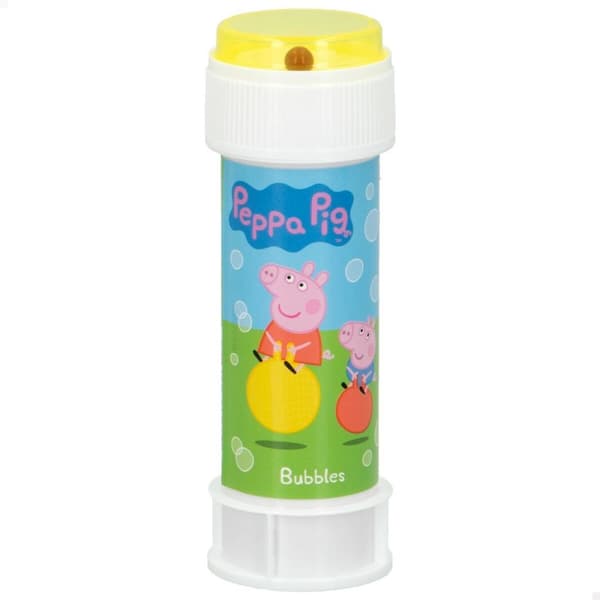 Bubble blower Peppa Pig 60 ml 3,7 x 11,5 x 3,7 cm (216 Units)