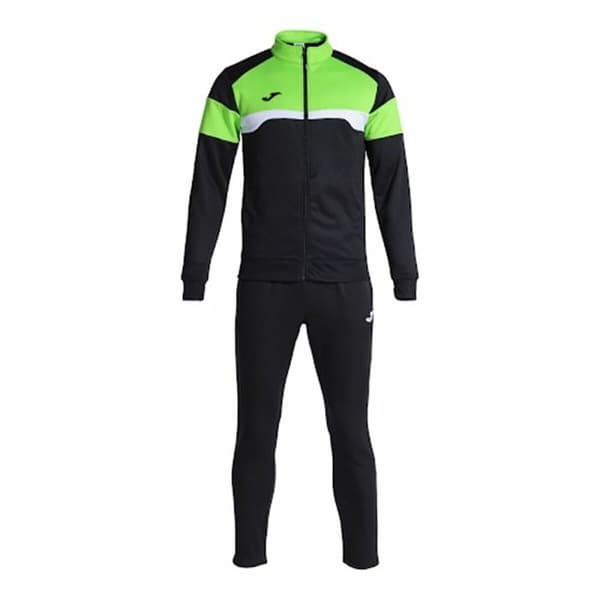 Children’s Tracksuit Joma Sport Danubio III Black Green 2 Pieces