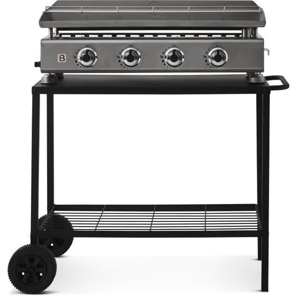 BRASERO planchavagn i stål - 100 cm - 2 hjul