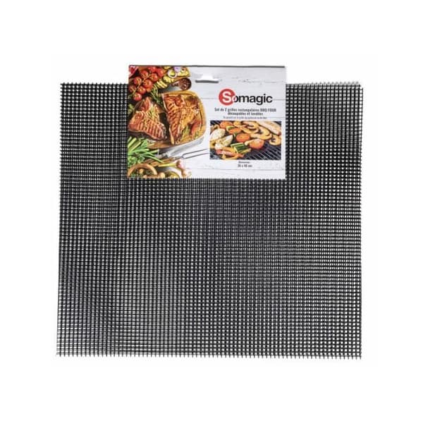 SOMAGIC Set med 2 rektangulära galler 36x40cm avtagbara tvättbara