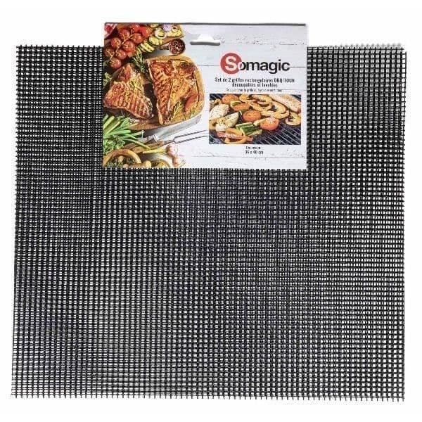SOMAGIC Set med 2 rektangulära galler 36x40cm avtagbara tvättbara
