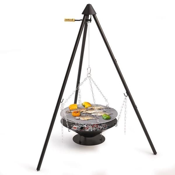 Grillgaller - BARBECOOK - JUNKO - Förkromad stål - Ø 60 cm - Upphöjd kant