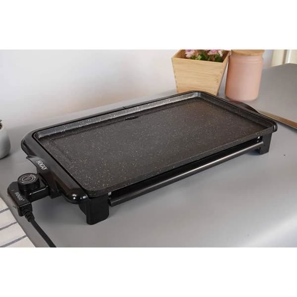 SOGO - Elektrisk grillplatta med stenbeläggning - 2000 W
