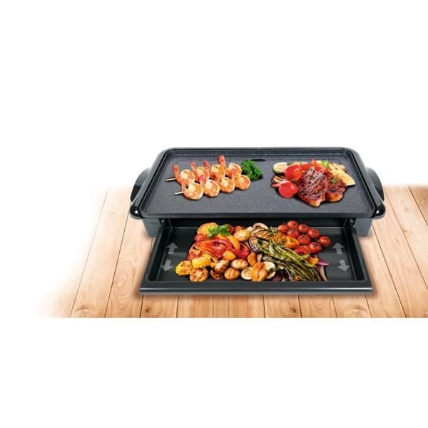 SOGO - Elektrisk grillplatta med stenbeläggning - 2000 W