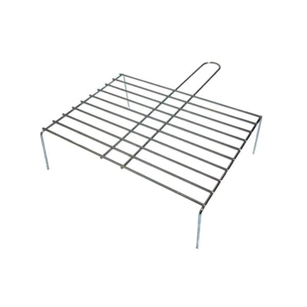 Grill med ben för grill - Zink - 50x38 cm