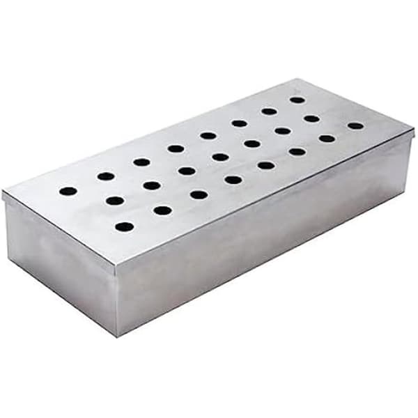 Smoker - HERZOG - 45 x 24 x 10 cm - Metall - Träkol