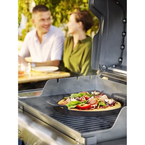 Plancha för Gourmet BBQ System - Weber - Gjutstål - Gas - Svart