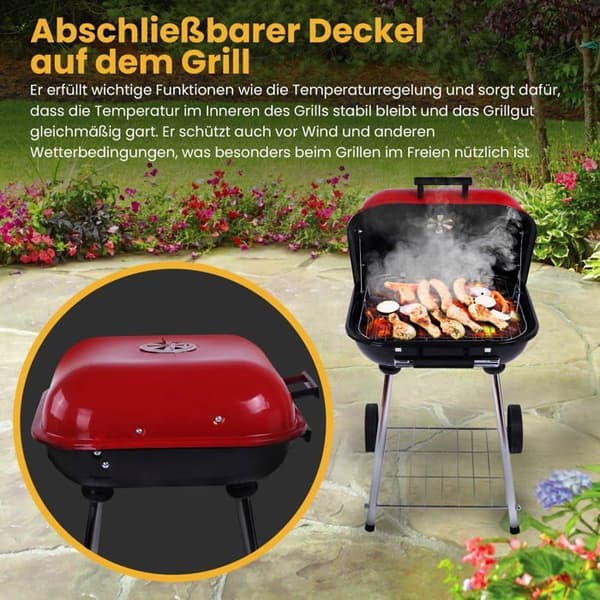 Extralink - EX.33881 - Elektrisk grill HOME GRILL PÅ HJUL GL-624