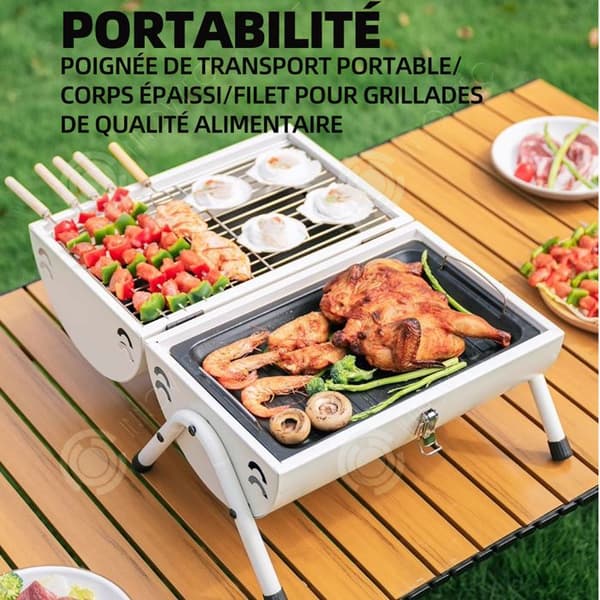 INN Kolgrill 37,5x25x38cm kolgrill bärbar kolgrill bordsgrill kolgrill