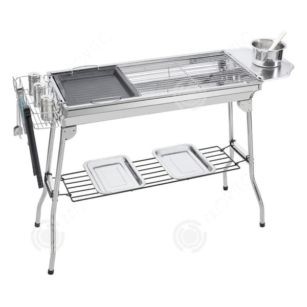 INN Kolgrill 76x36x20cm kolgrill bärbar kolgrill bordsgrill kolgrill