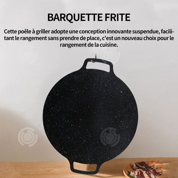 INN Bakpanna 30cmx36cm 2 i 1 Grilltallrik i tjockt rostfritt stål för campinggrillning Utomhusmatlagning Accesso