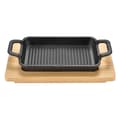 Miniatyrbild 1 av 4: TD® Gjutjärn fyrkantig grillplatta dubbelör fyrkantig grillplatta gasspis induktionsspis universal