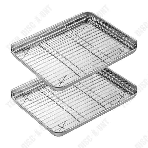 TD 2 st Kylställ 40,5x30,5x2,5cm 304 Rostfritt stål Fyrkantigt Utegrill Grill Grillar Matlagningsställ