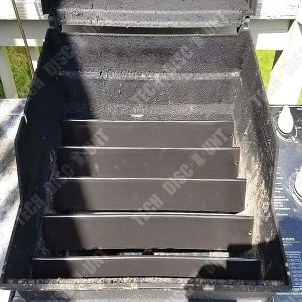 TD® 4-delad grill termisk filt Justerbart galler flamskyddande värmesköld för BBQ 29,8x97,5x2 cm Gasgrill Grill