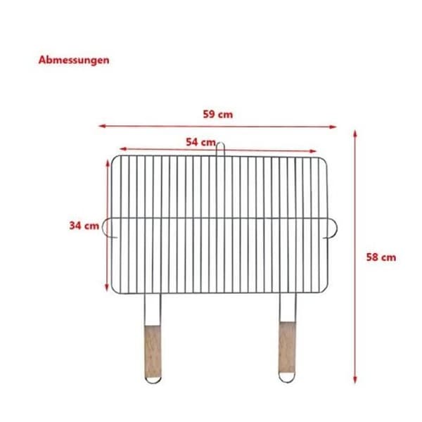 Grillgaller 54 x 34 cm förkromad stål MG255 Master Grill & Party