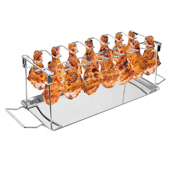 KYLLING RACK KØD RIBBEN GRILL BBQ Grill Stegerist