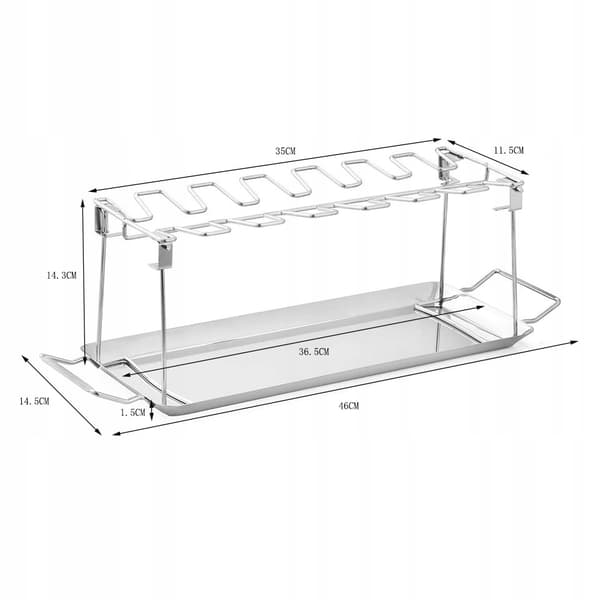 KYLLING RACK KØD RIBBEN GRILL BBQ Grill Stegerist