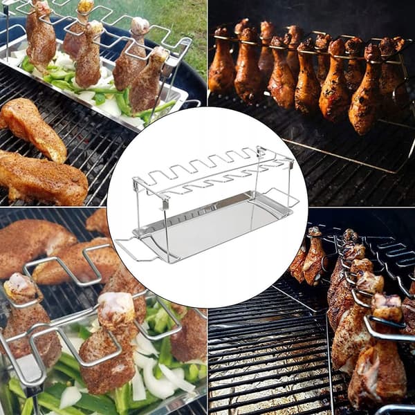 KYLLING RACK KØD RIBBEN GRILL BBQ Grill Stegerist