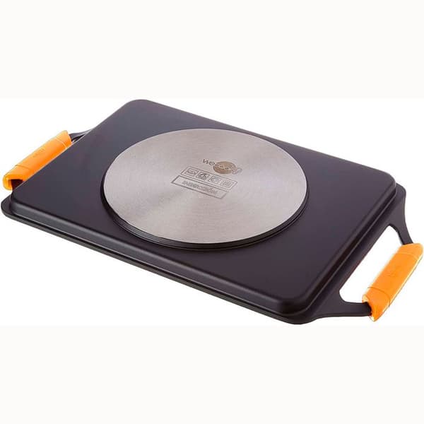 Grillplatta 43 X 25cm, Induktion, Gjuten aluminium, PFOA-fri non-stick Wecook Ecochef Svart 51895
