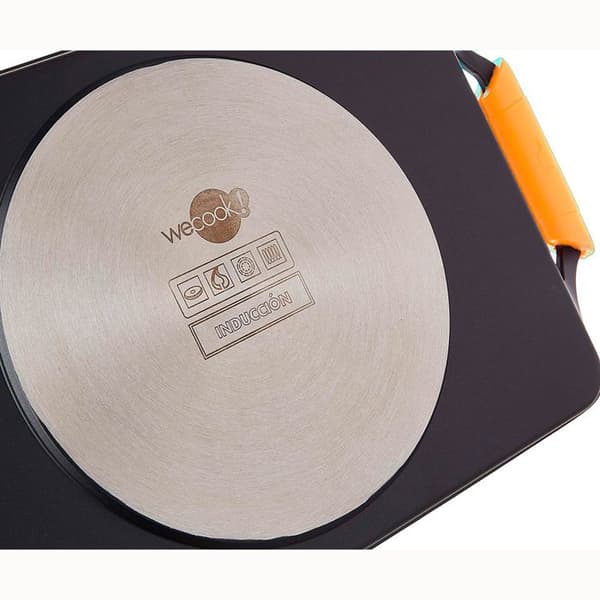 Grillplatta 43 X 25cm, Induktion, Gjuten aluminium, PFOA-fri non-stick Wecook Ecochef Svart 51895