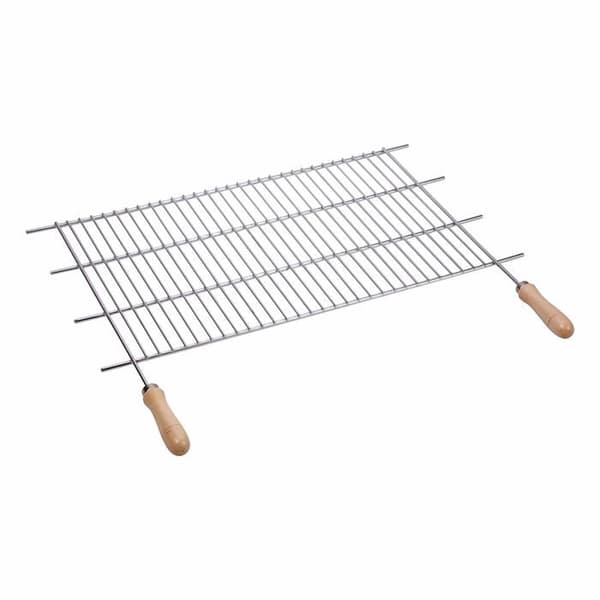 Sauvic - 02757 - Rostfri grillgrill med trähandtag 70 x 40 cm