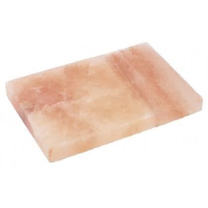Massivt saltsblock - FORTUNAT - Himalaya - 30 x 20 x 4 cm - 4,9 kg - Ugns- och fryssäkert