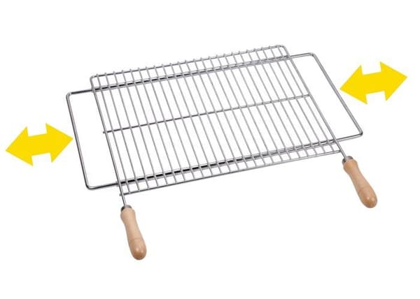 Sauvic - 02815 - Universal Rostfri Grill 60/70 x 40 cm